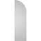 Ekena Millwork Quarter Round Top Left Surface Mount PVC Gable Vent w/ 2"W x 2"P Brickmould Sill Frame, 12"W x 42"H GVPQL12X4203SN - alternate 2